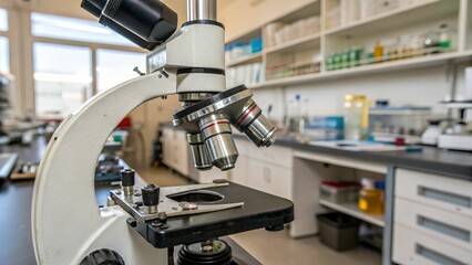 Fototapeta premium Advanced Microscope for Laboratory Research