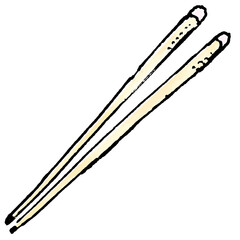 カトラリーのイラスト　箸