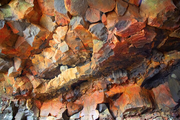 Lava cave (tunnel) Raufarholshellir near Reykjavík, Iceland