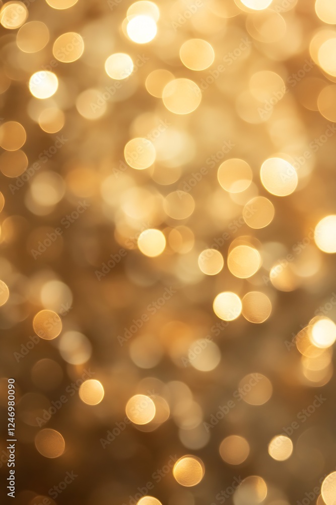 Poster warm bokeh lights providing a soft golden glow and creating a cozy ambient atmosphere : generative a