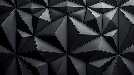 Abstract dark geometric texture, modern building facade, urban background, design element