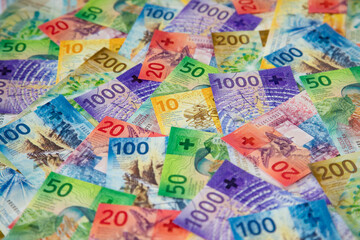 Obraz premium Swiss francs