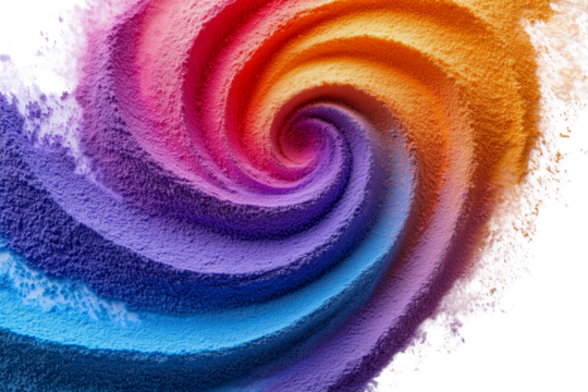 Floating colorful water balloons with water droplets on the surface, isolated on a transparent background.