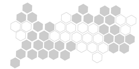 Texture of geometric shapes, hexagons. Lines, dots, cells, honeycombs.Hexagon pattern. Vector monochrome background.