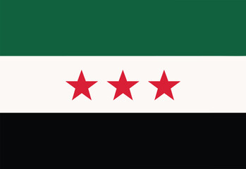 Syria Flag Vector &ndash; High-Quality National Flag Illustration
