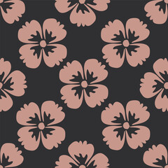 Exotic hand drawn flowers, seamless patterns with floral for fabric, textiles, clothing, wrapping paper, cover, banner, home decor, abstract backgrounds