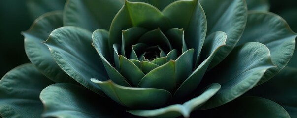 Obraz premium Delicate black petals unfolding in a grey green vortex, minimalist, grey, foliage
