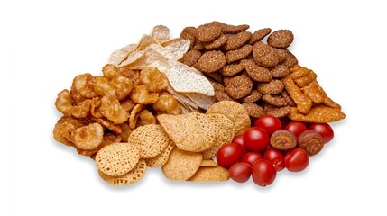 Diverse Spread of Snacks for Food Delivery and Gatherings