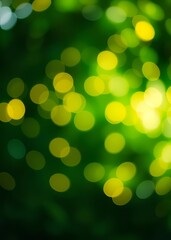 Obraz premium Green and yellow bokeh background bokeh green bokeh green abstract background light bright blur pattern