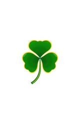 A vibrant green shamrock clover represents St. Patrick's Day, symbolizing luck and celebration while promoting eco-awareness and sustainability in nature