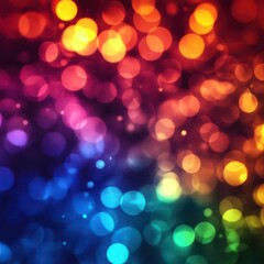 Obraz premium Colorful Bokeh Circles Without Background, Can Be Used for Frames, Borders, Textures, Background Elements, Clip Art