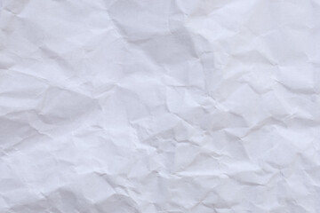 Crumpled white paper texture background