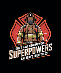 Firefighter T-shirt Design