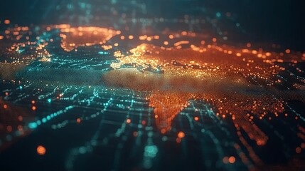 World map, network connectivity, data exchange and telecommunication