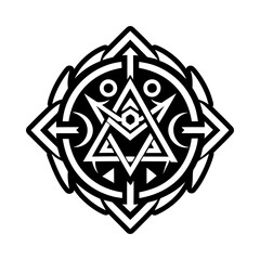 Obraz premium Odin runes icon in glyph style