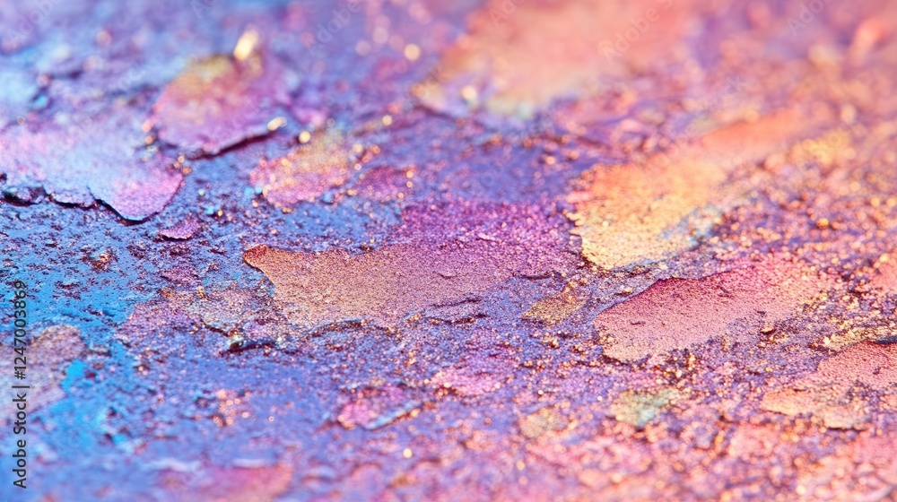 Poster holographic iridescent foil background with smooth gradient textures for modern design projects