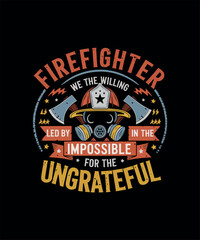 Firefighter T-shirt Design