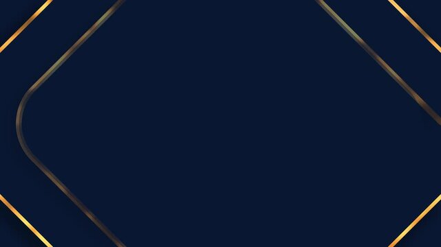 luxury abstract blue background with golden lines