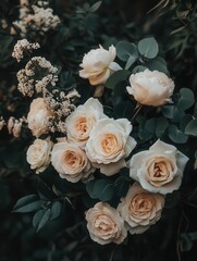 Luxury Floral Bouquet Arrangement in Soft Natural Light for Wedding Decor