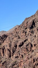 Red rock mountains in the desert