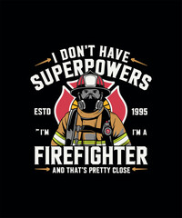 Firefighter T-shirt Design