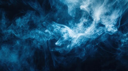 Obraz premium Mysterious Night Sky with Dramatic Smoke and Clouds for Cinematic Storytelling