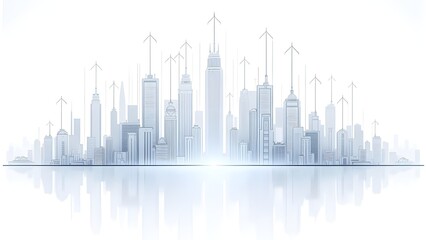 Fototapeta premium The City That Grows Upward