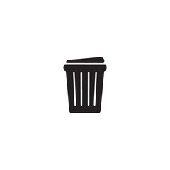 recycle bin icon vector silhouetee