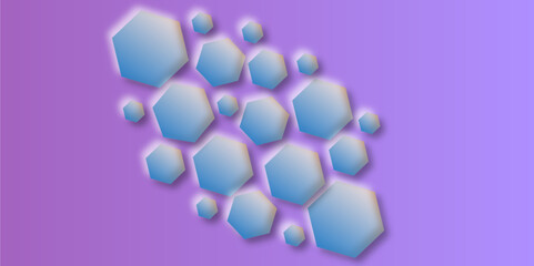 Abstract background with hexagons. Vector illustration.  Chemical engineering. Concept of innovation technology. Used for design healthcare, science and medicine background.