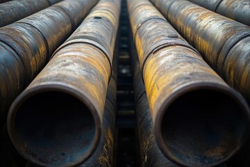 Steel Pipes in Industrial Petrochemical Refinery Setting