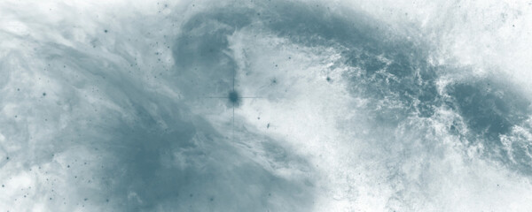 Fototapeta premium Mystical and Enchanting Nebula Illuminated by the Distant Glow of Countless Stars in the Universe 