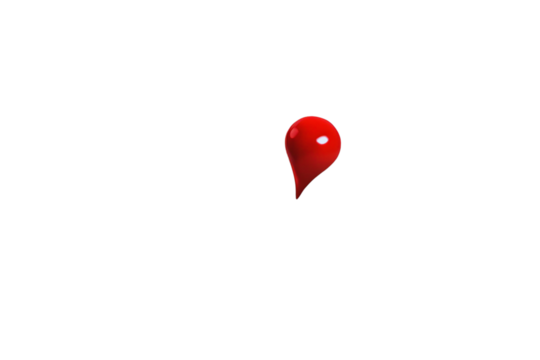 3D Red Map Pin on White Background – Ideal for Web, Print, or Presentations

