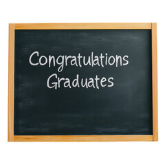 Obraz premium A chalkboard displaying the message 