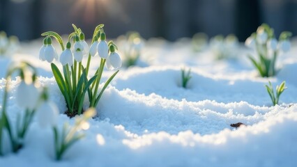 First Snowdrops of Spring