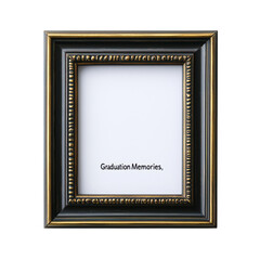A decorative frame featuring the phrase "Graduation Memories," emphasizing the theme of celebrating graduation moments, Transparent Background.