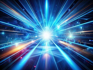 Futuristic Abstract Double Exposure - Science & Energy Technology