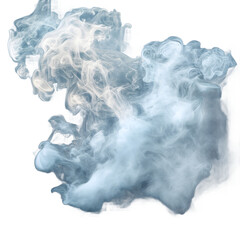 Realistic White Smoke on Transparent Background