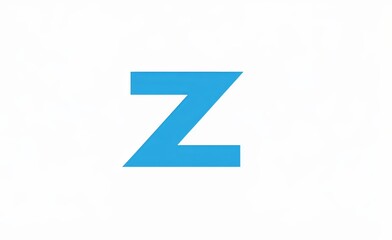 The letter "Z" in a blue color palette on a white background