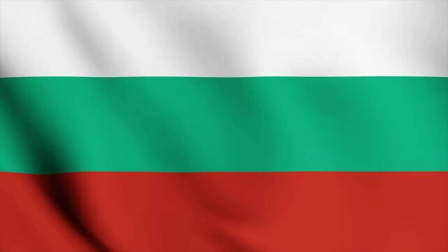 Animated Video Featuring the Wavy Flag of BULGARIA