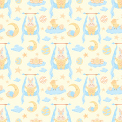 Moonlit Bunny Easter Dreams 