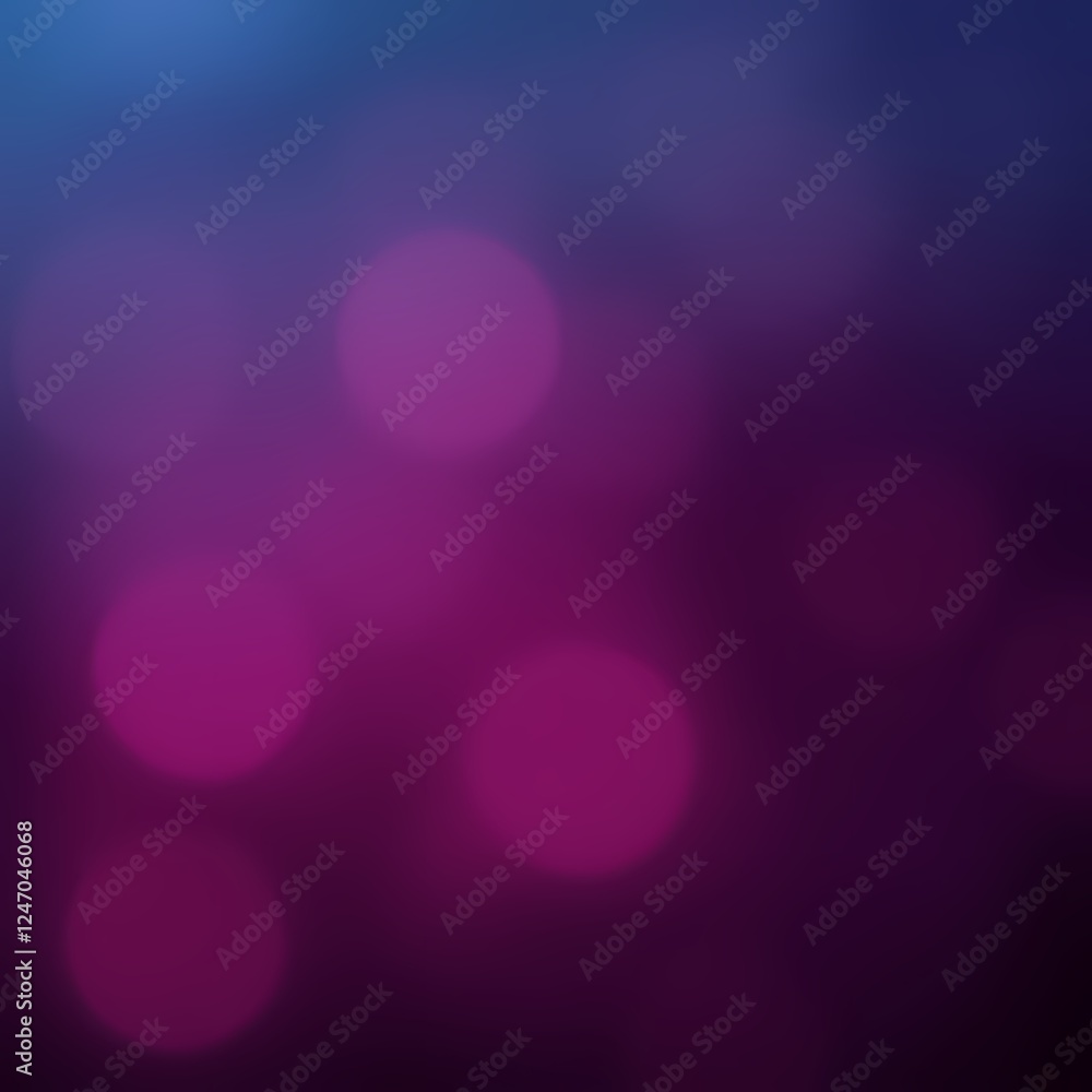 Poster colorful abstract background with blurred bokeh effect in shades of purple and blue. generative ai