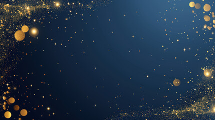 abstract blue and gold particle background