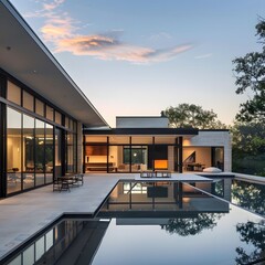 Modern simplicity retreat