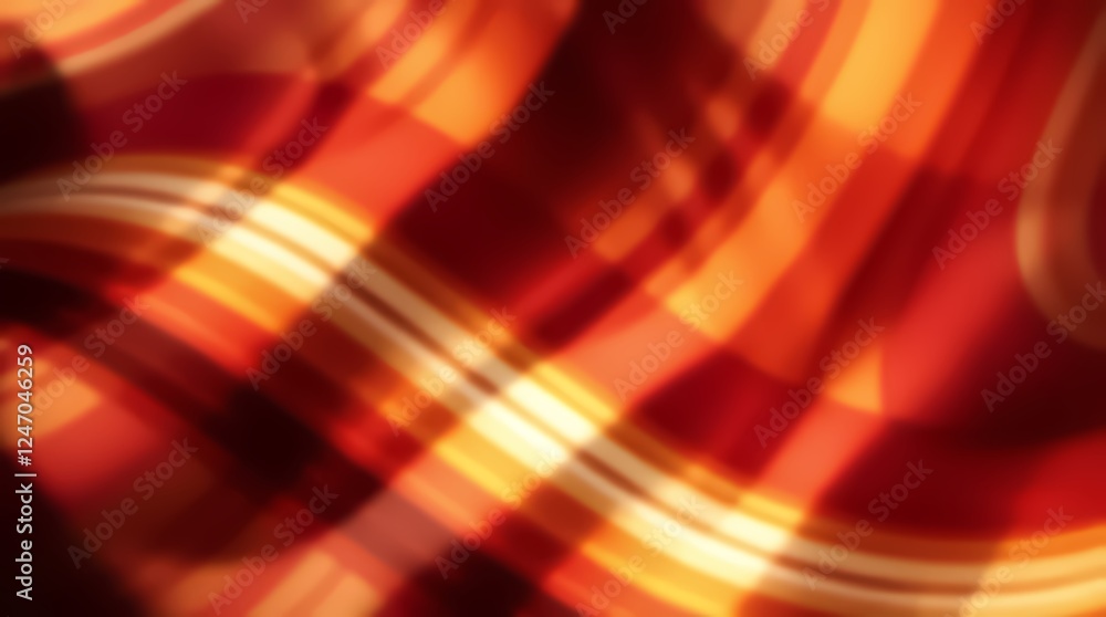 Poster vibrant abstract patterns in warm hues creating a dynamic visual experience. generative ai