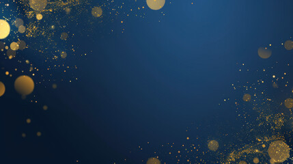 abstract blue and gold particle background