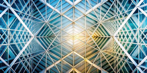 Geometric Diagonal Lines Silhouette Design