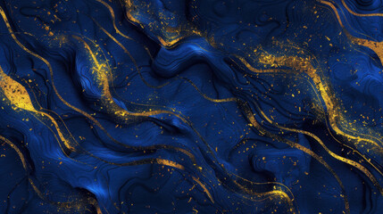 abstract blue and gold particle background