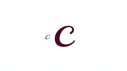 Fototapeta premium a large, cursive letter 