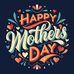 Happy Mothers Day Typography