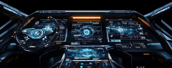 Interface technology concept, showcasing the future user experience and interaction with digital systems